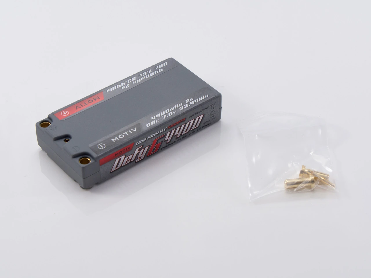 Motiv Defy G Low Profile Grey Graphene Pro LiPo 7.6v/4400 MAH 2S Shorty - Image 2