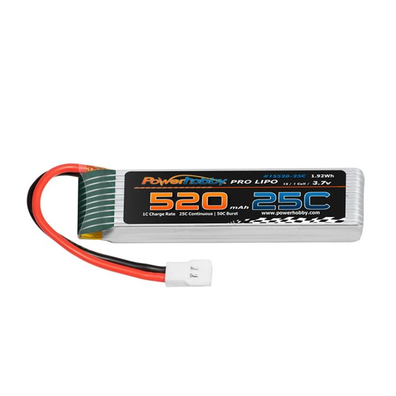 Power Hobby 1S 3.7V 520MAh 25C Lipo Battery Associated Enduro24 Crawler - Image 3