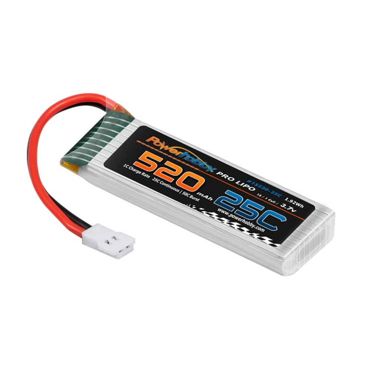 Power Hobby 1S 3.7V 520MAh 25C Lipo Battery Associated Enduro24 Crawler