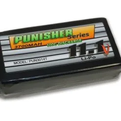 Punisher Series "Shorty Pack" 3700mah 100C 3cell Lipo (Traxxas) 11.1V Battery