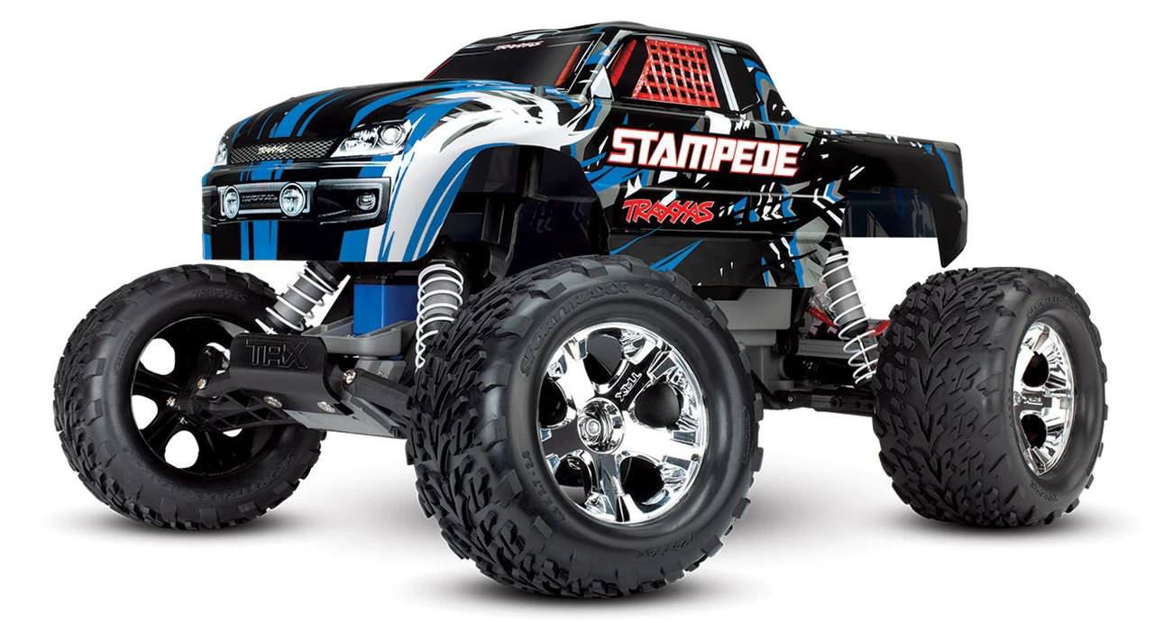 Traxxas Stampede 1/10 Scale Monster Truck Ready-to-Race With TQ 2.4GHz Radio System And XL-5 ESC (fwd/rev) No Battery Or Charger (Blue)