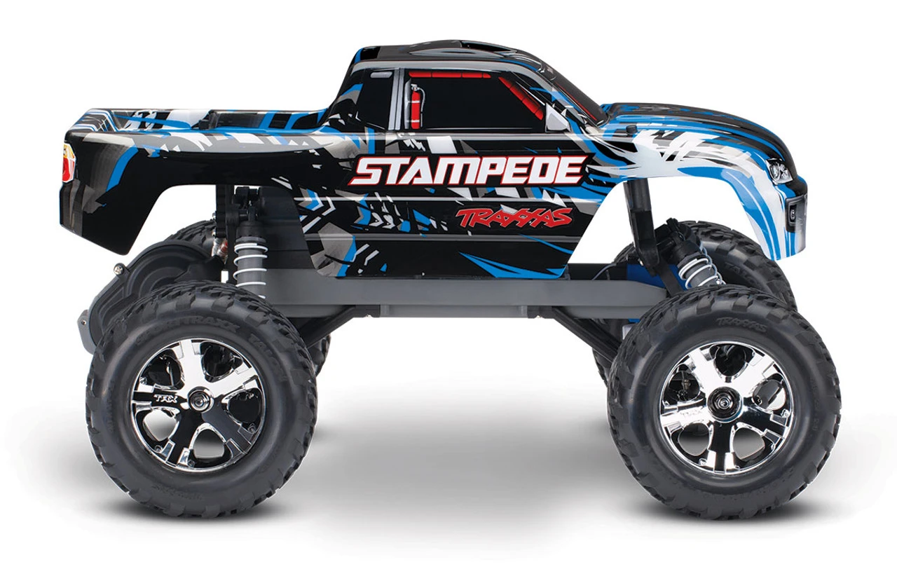 Traxxas Stampede 1/10 Scale Monster Truck Ready-to-Race With TQ 2.4GHz Radio System And XL-5 ESC (fwd/rev) No Battery Or Charger (Blue) - Image 4