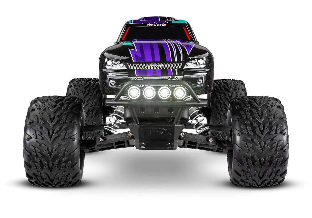 Traxxas Stampede 1/10 RTR Monster Truck W/XL-5 ESC, TQ 2.4GHz Radio, Battery & DC Charger, LED Lighting (Purple) - Image 4