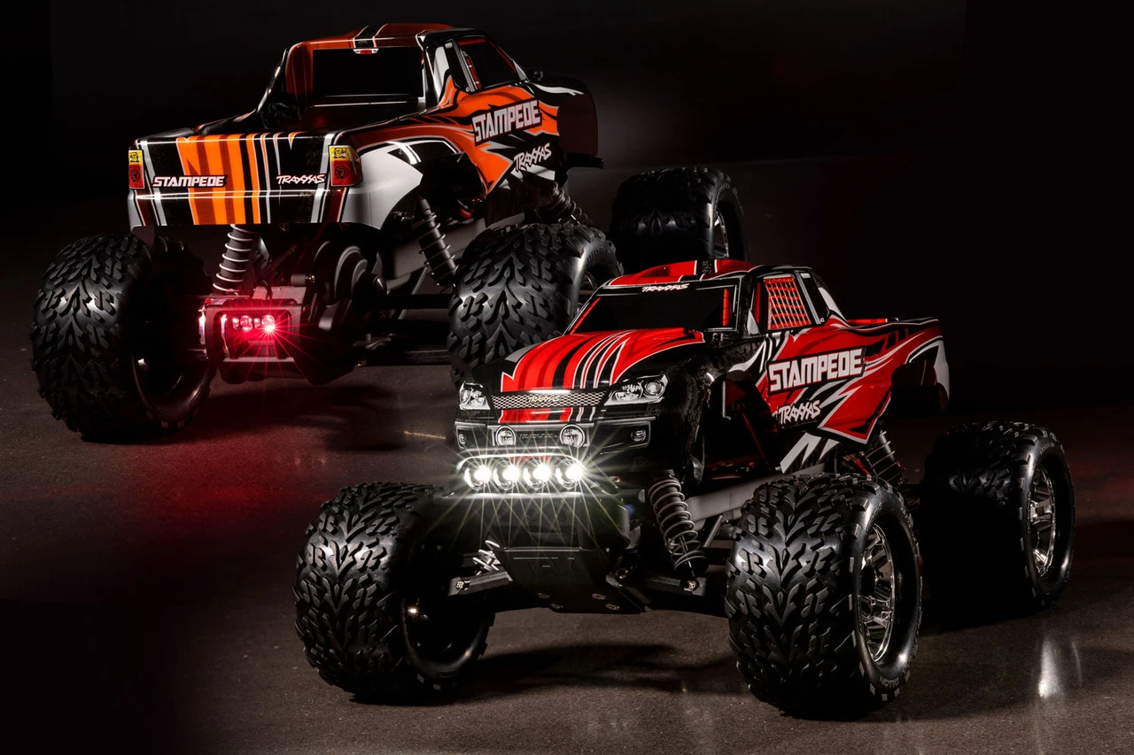 Traxxas Stampede 1/10 RTR Monster Truck W/XL-5 ESC, TQ 2.4GHz Radio, Battery & DC Charger, LED Lighting (Purple) - Image 7