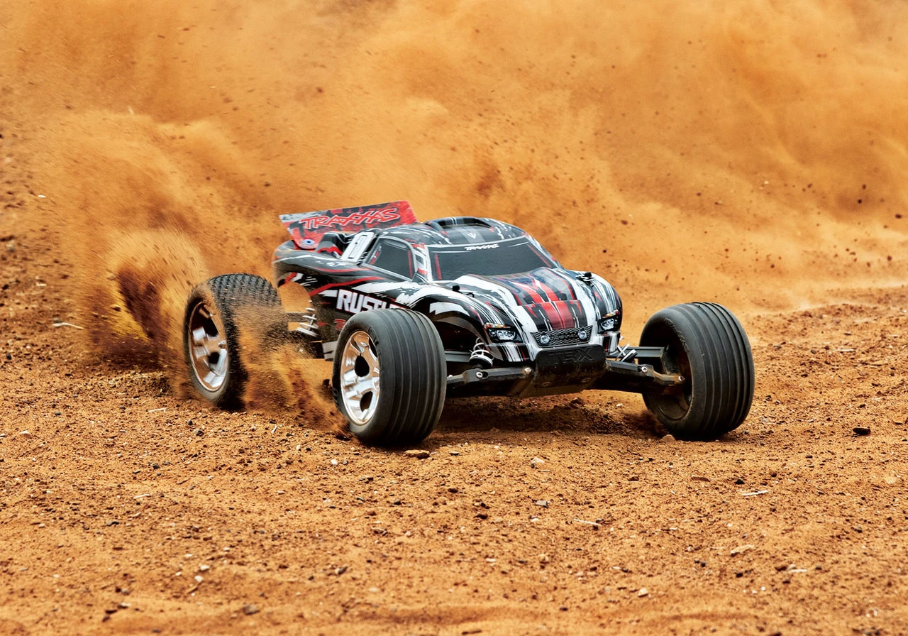 Traxxas Rustler 1/10 RTR 2WD Electric Stadium Truck W/XL-5 ESC & TQ 2.4GHz Radio (Red) - Image 6