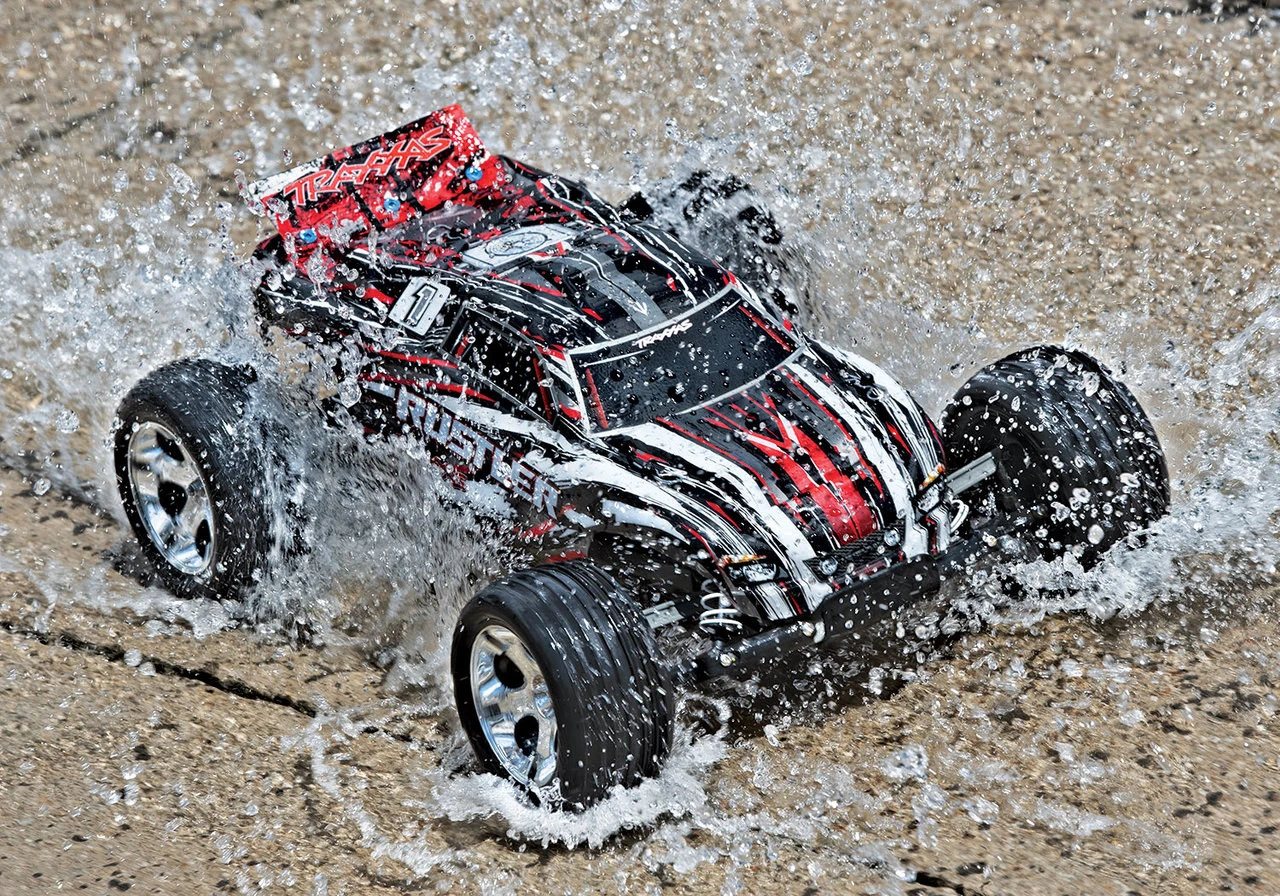 Traxxas Rustler 1/10 RTR 2WD Electric Stadium Truck W/XL-5 ESC & TQ 2.4GHz Radio (Red) - Image 8