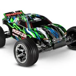 Traxxas Rustler VXL Brushless 1/10 RTR Stadium Truck W/ TQi 2.4GHz Radio And TSM, Magnum 272R Transmission (Green)