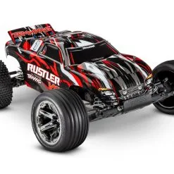 Traxxas Rustler VXL Brushless 1/10 RTR Stadium Truck W/ TQi 2.4GHz Radio And TSM, Magnum 272R Transmission (Red)