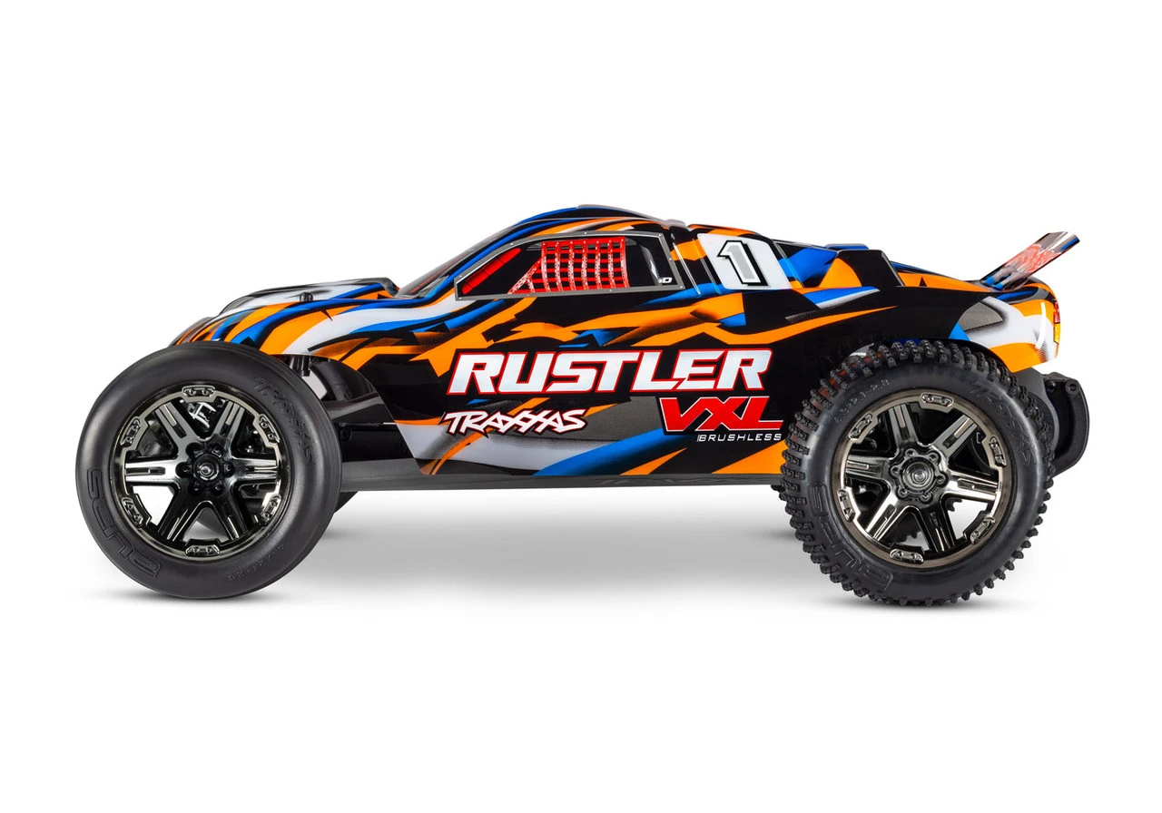 Traxxas Rustler VXL Brushless 1/10 RTR Stadium Truck W/ TQi 2.4GHz Radio And TSM, Magnum 272R Transmission (Orange) - Image 2