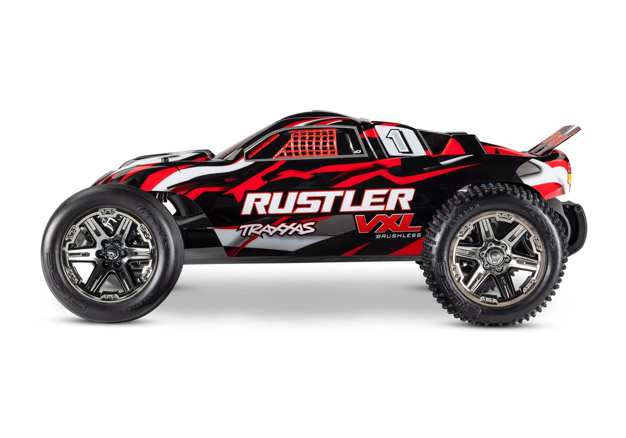 Traxxas Rustler VXL Brushless 1/10 RTR Stadium Truck W/ TQi 2.4GHz Radio And TSM, Magnum 272R Transmission (Red) - Image 2