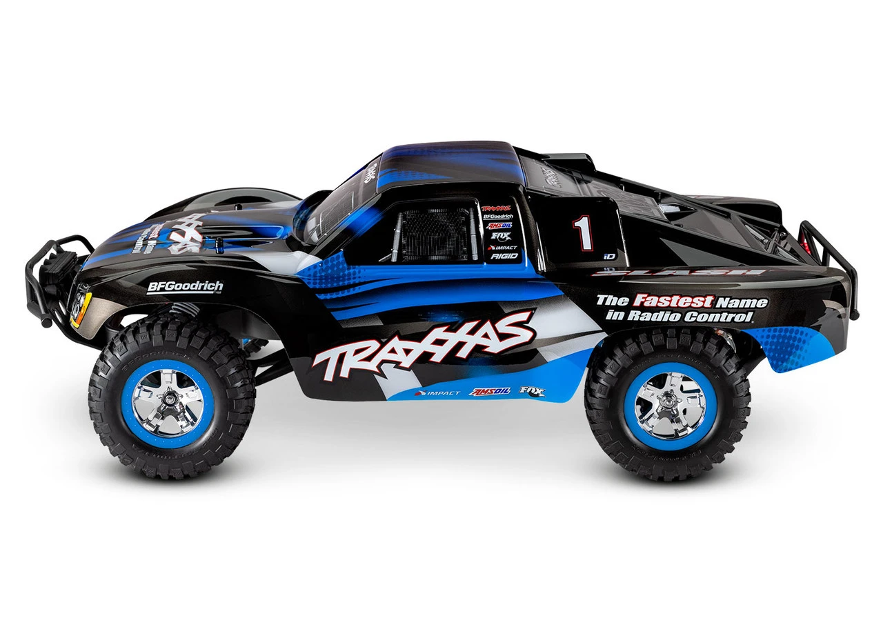 Traxxas Slash 1/10 2wd RTR Short Course Truck W/ XL-5 ESC, TQ 2.4GHz Radio, Battery And Charger And LED Lighting (Blue) - Image 2