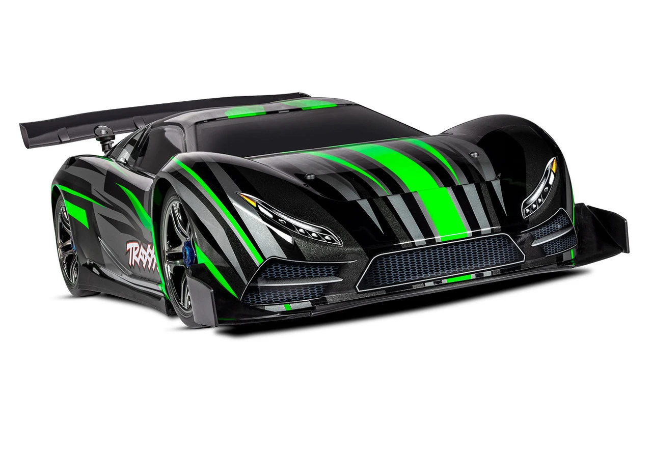Traxxas XO-1 1/7 RTR Electric AWD Supercar (Green) - Image 3