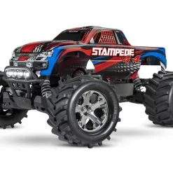 Traxxas Stampede 4X4 1/10 RTR Monster Truck W/XL-5 ESC, TQ 2.4GHz, Battery & Charger, LED Lighting (Red)