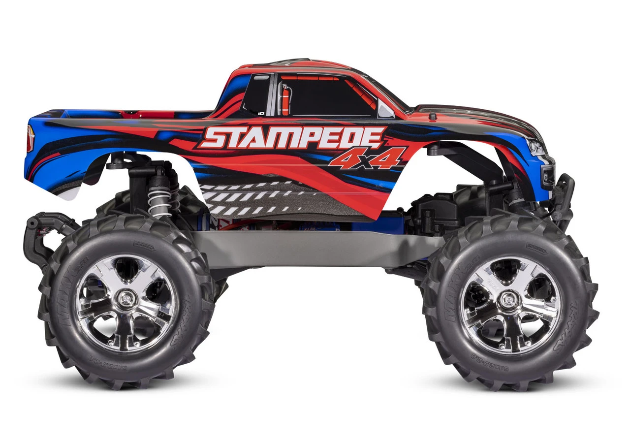 Traxxas Stampede 4X4 1/10 RTR Monster Truck W/XL-5 ESC, TQ 2.4GHz, Battery & Charger, LED Lighting (Red) - Image 2