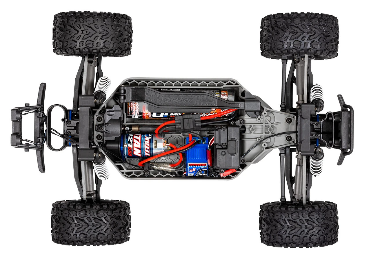 Traxxas Rustler 4X4 Brushed RTR 1/10 4WD Stadium Truck W/TQ 2.4GHz Radio & ID Battery & DC Charger, LED Lighting, Orange - Image 9