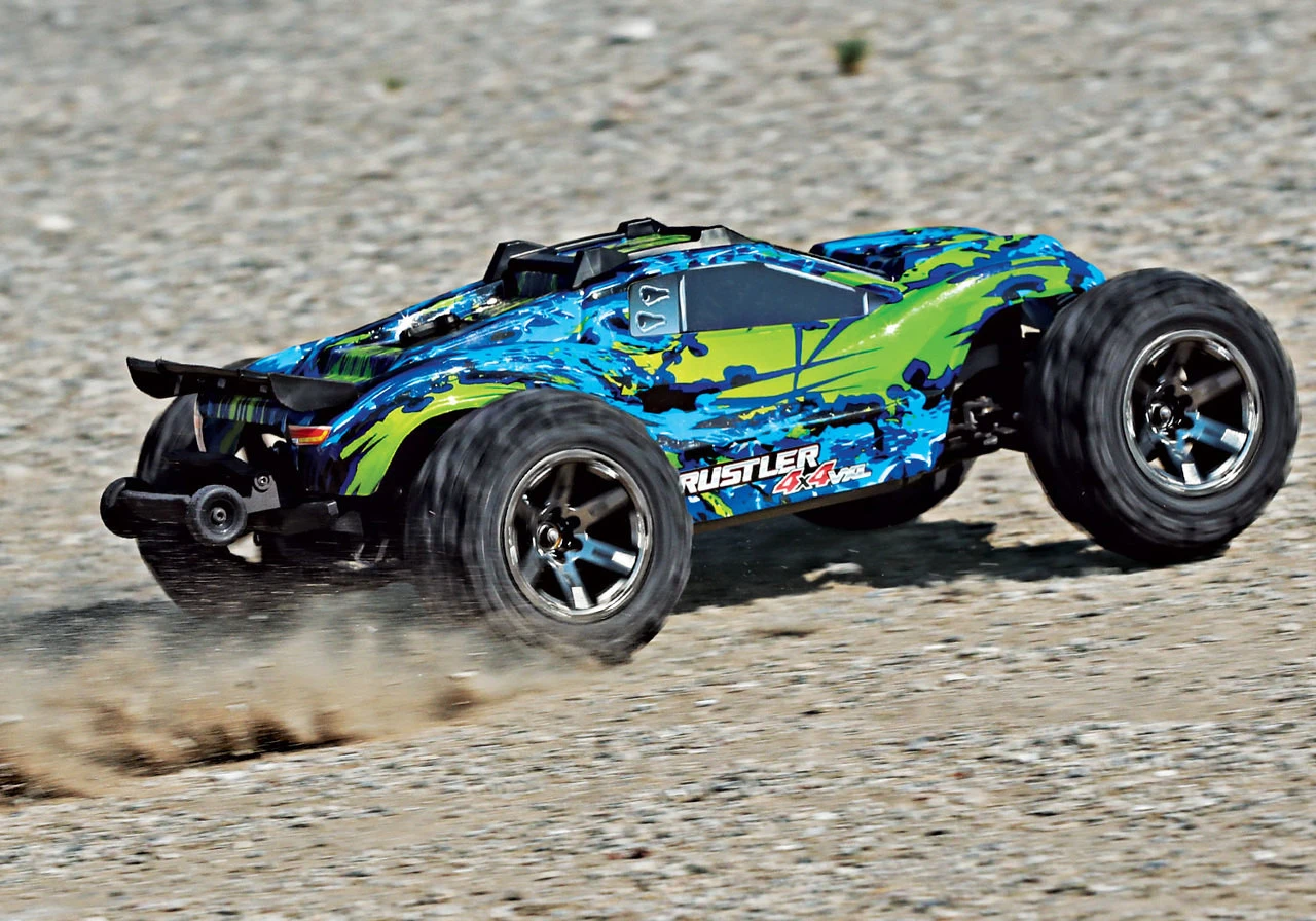 Traxxas Rustler 4X4 VXL Brushless RTR 1/10 4WD Stadium Truck W/TQi 2.4GHz Radio & TSM (Green) - Image 8