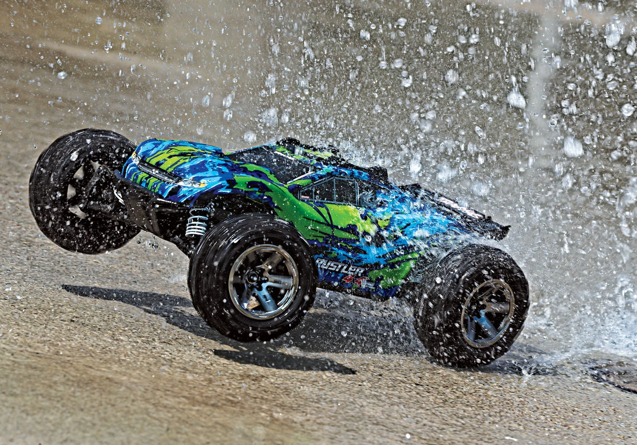 Traxxas Rustler 4X4 VXL Brushless RTR 1/10 4WD Stadium Truck W/TQi 2.4GHz Radio & TSM (Green) - Image 11
