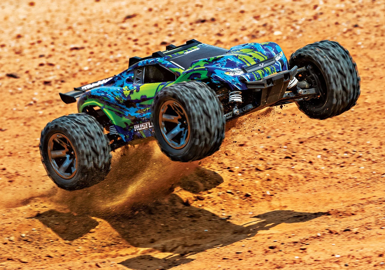 Traxxas Rustler 4X4 VXL Brushless RTR 1/10 4WD Stadium Truck W/TQi 2.4GHz Radio & TSM (Green) - Image 10