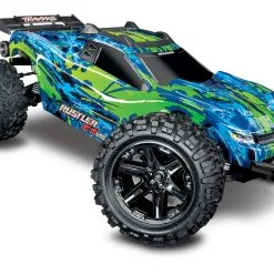 Traxxas Rustler 4X4 VXL Brushless RTR 1/10 4WD Stadium Truck W/TQi 2.4GHz Radio & TSM (Green)