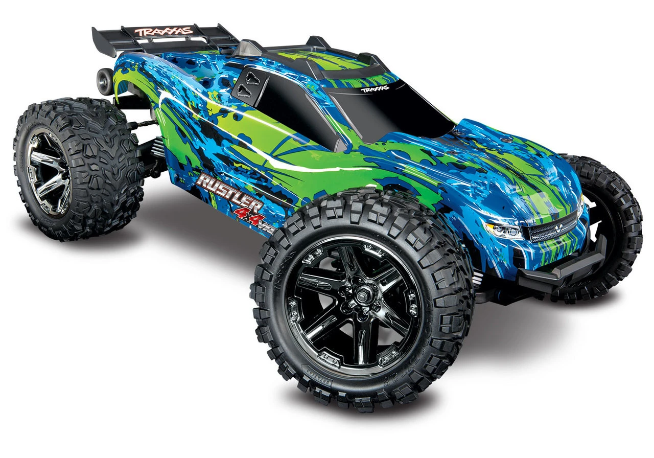 Traxxas Rustler 4X4 VXL Brushless RTR 1/10 4WD Stadium Truck W/TQi 2.4GHz Radio & TSM (Green)