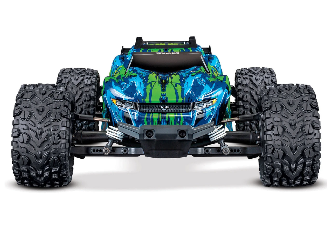 Traxxas Rustler 4X4 VXL Brushless RTR 1/10 4WD Stadium Truck W/TQi 2.4GHz Radio & TSM (Green) - Image 2