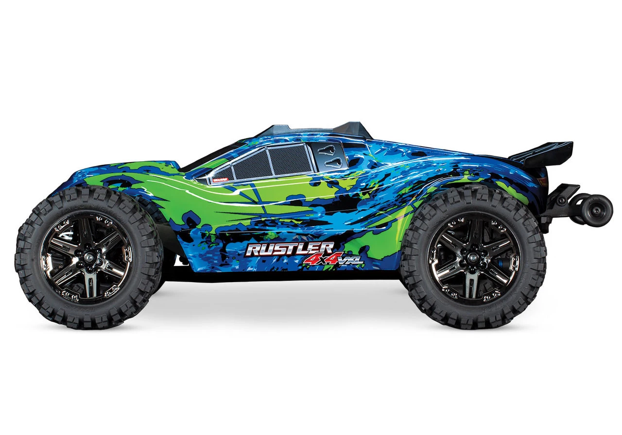Traxxas Rustler 4X4 VXL Brushless RTR 1/10 4WD Stadium Truck W/TQi 2.4GHz Radio & TSM (Green) - Image 3