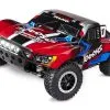 Traxxas Slash 4X4 RTR 4WD Brushed Short Course Truck With DC Charger/battery, LED Lighting (Red)