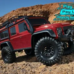 Traxxas TRX-4 1/10 Scale Trail Rock Crawler W/Land Rover Defender Body W/XL-5 ESC & TQi 2.4GHz Radio (Red)