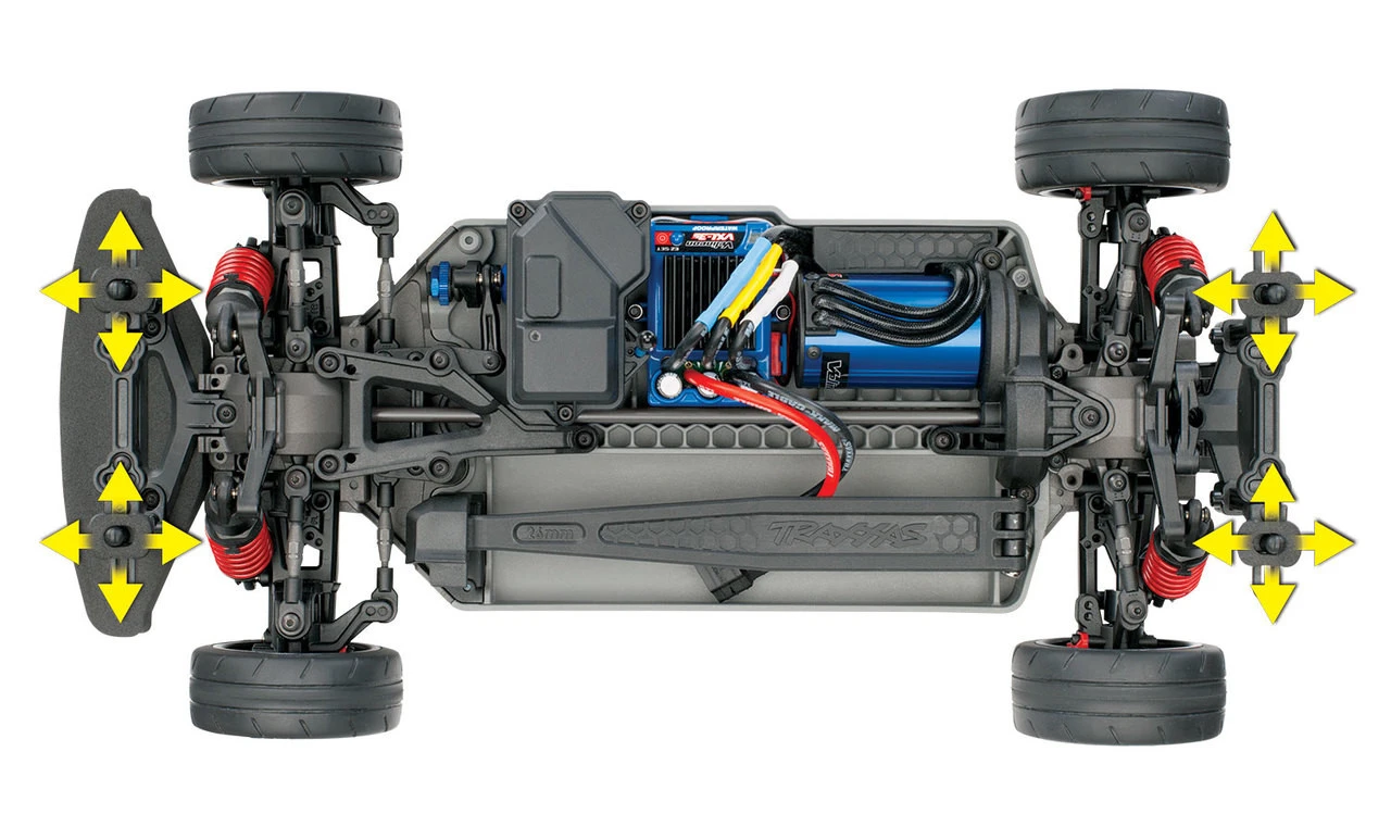 Traxxas 4-Tec 2.0 1/10 Brushless RTR Touring Car Chassis (NO Body) W/ TQi 2.4GHz Radio And TSM - Image 3
