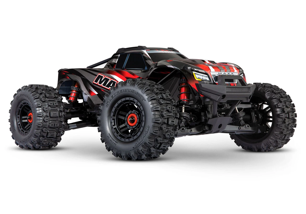 Traxxas Maxx With Widemaxx 1/10 4wd Brushless Electric Monster Truck W/ TQi 2.4GHz Radio System, Red
