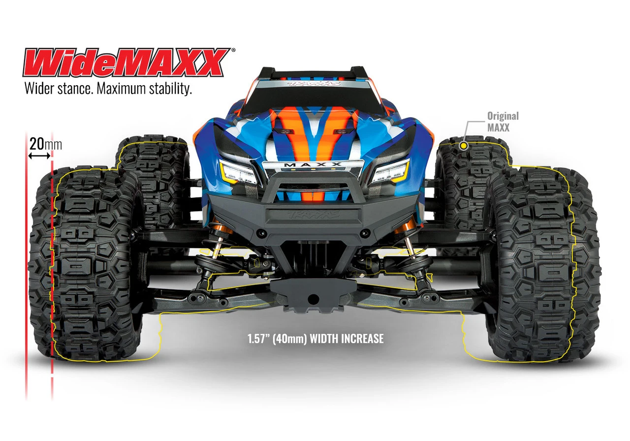 Traxxas Maxx With Widemaxx 1/10 4wd Brushless Electric Monster Truck W/ TQi 2.4GHz Radio System, Rock N Roll - Image 3