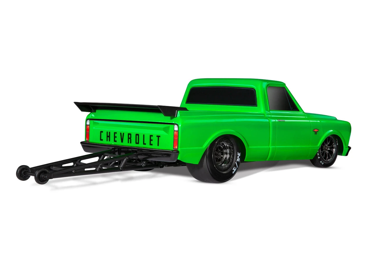 Traxxas Drag Slash 1/10 2WD RTR No Prep Truck W/1967 Chevrolet C10 Body Green Machine - Image 2
