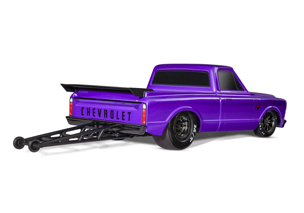 Traxxas Drag Slash 1/10 2WD RTR No Prep Truck W/1967 Chevrolet C10 Body Ultra Violet - Image 3