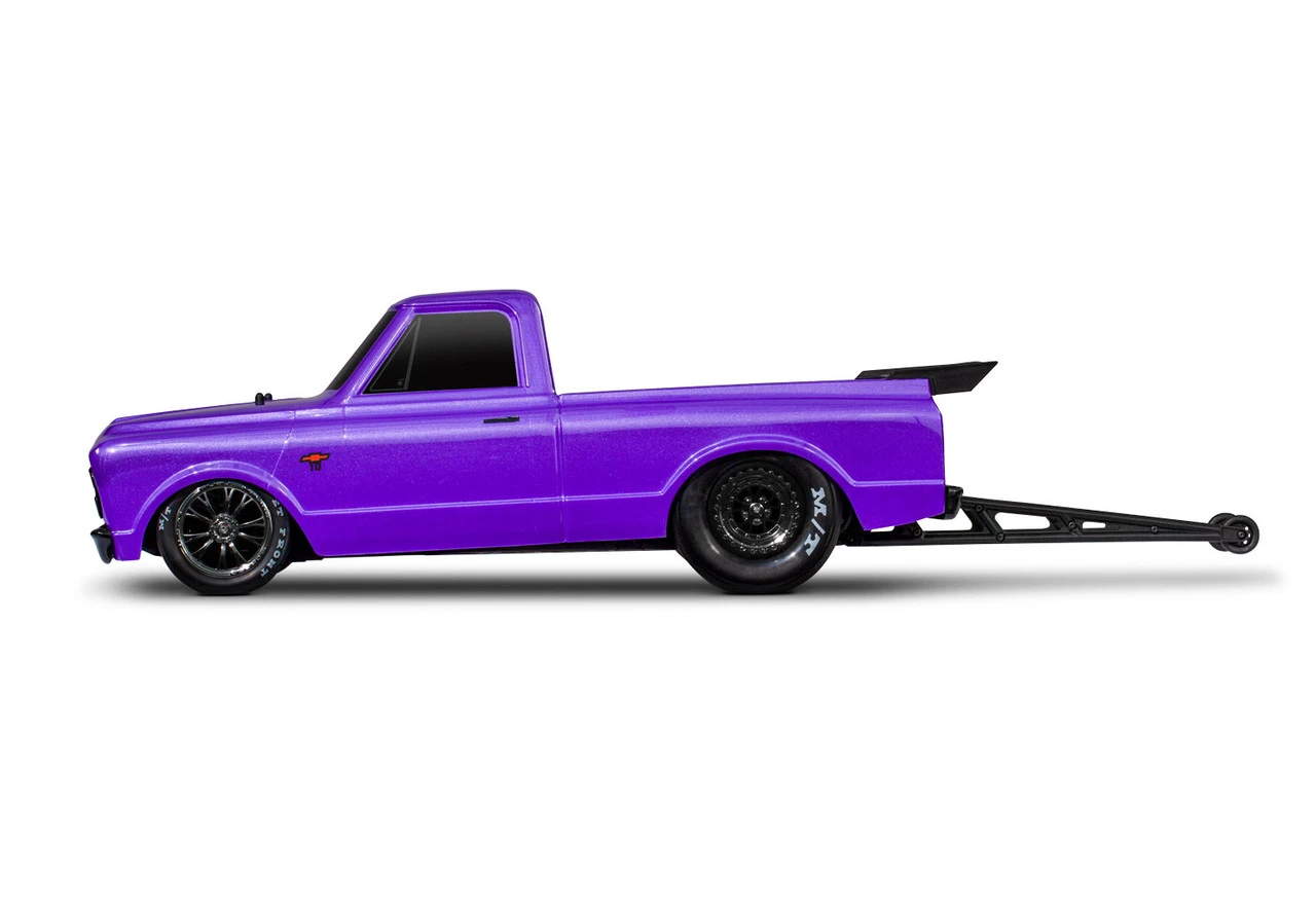 Traxxas Drag Slash 1/10 2WD RTR No Prep Truck W/1967 Chevrolet C10 Body Ultra Violet - Image 4