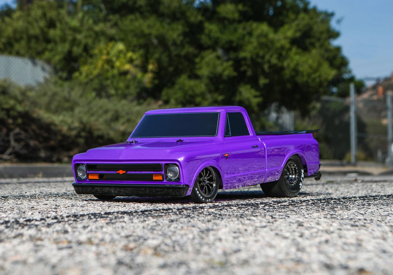 Traxxas Drag Slash 1/10 2WD RTR No Prep Truck W/1967 Chevrolet C10 Body Ultra Violet - Image 25