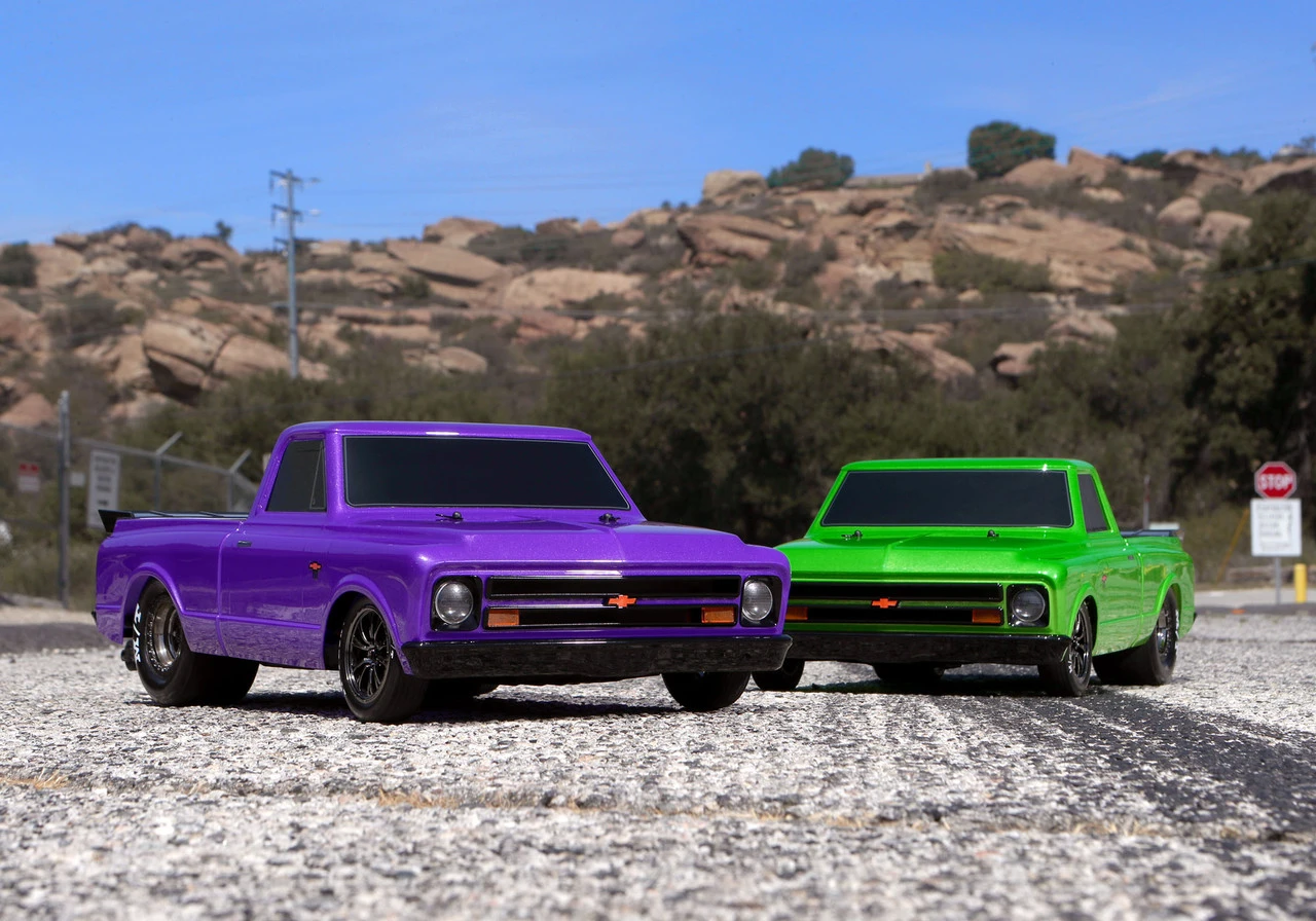 Traxxas Drag Slash 1/10 2WD RTR No Prep Truck W/1967 Chevrolet C10 Body Ultra Violet - Image 29
