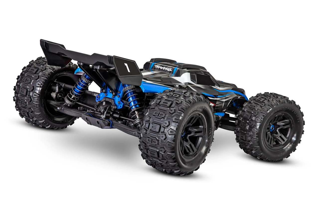 Traxxas Sledge 1/8 Scale 4WD Brushless Monster Truck RTR With TQi 2.4GHz Radio With TSM, Blue - Image 4