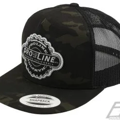 Proline Manufactured Dark Camo Trucker Snapback Hat