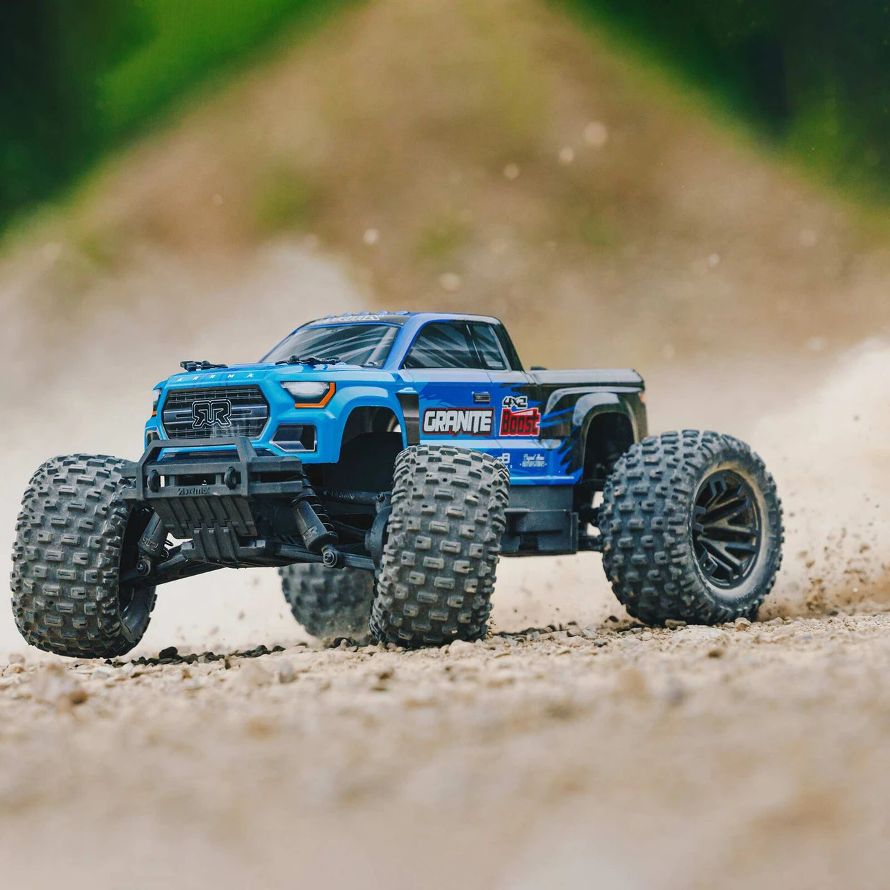 Arrma 1/10 GRANITE 4X2 BOOST MEGA 550 Brushed Monster Truck RTR With Battery & Charger, Blue - Image 7