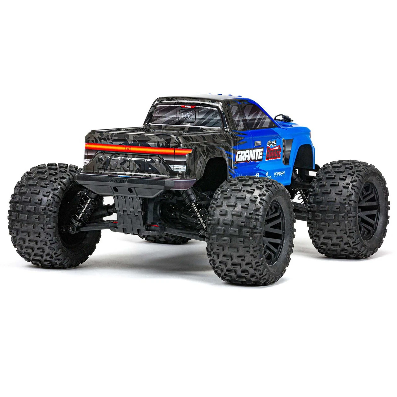 Arrma 1/10 GRANITE 4X2 BOOST MEGA 550 Brushed Monster Truck RTR With Battery & Charger, Blue - Image 9