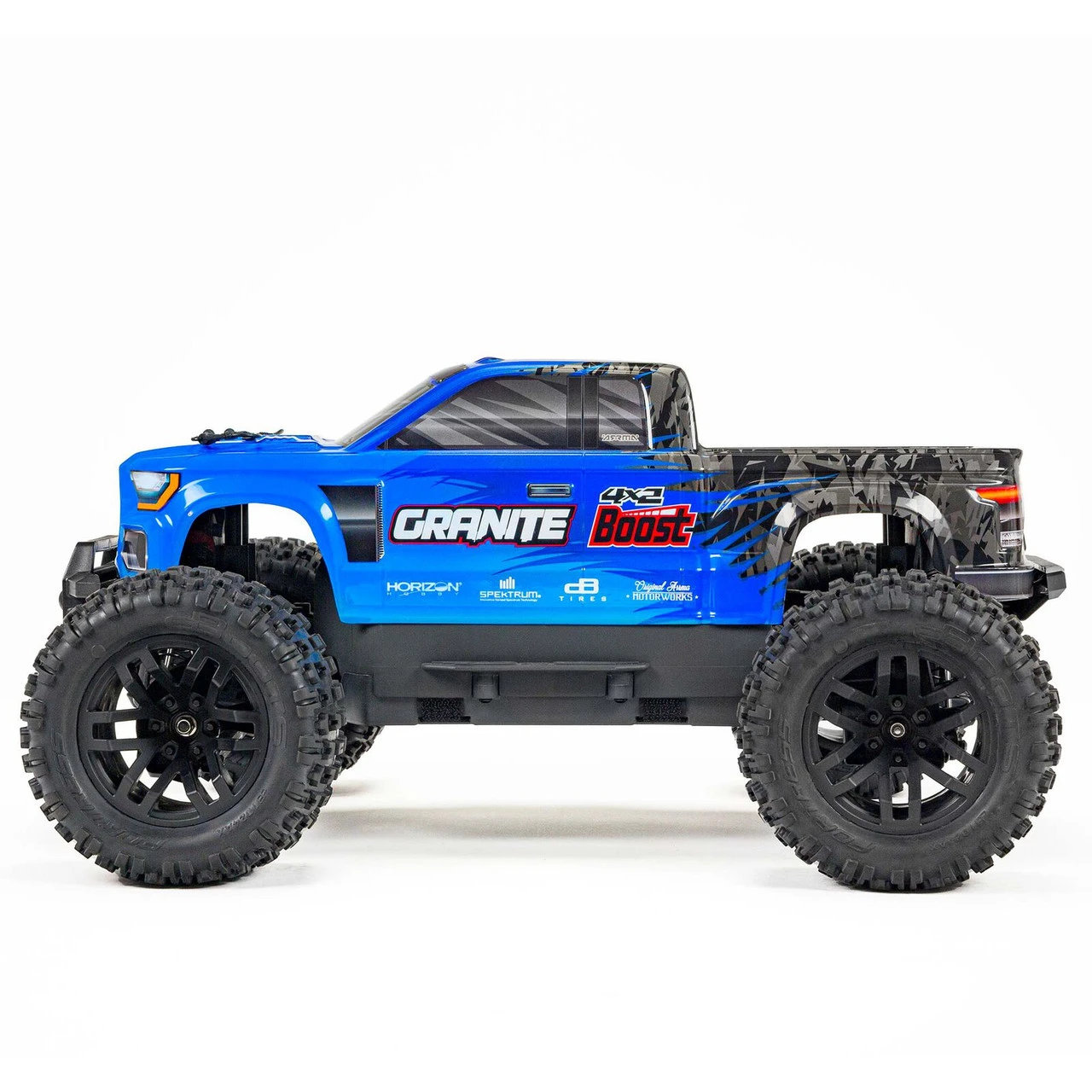 Arrma 1/10 GRANITE 4X2 BOOST MEGA 550 Brushed Monster Truck RTR With Battery & Charger, Blue - Image 2