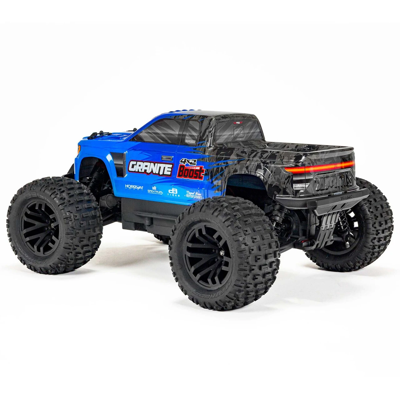 Arrma 1/10 GRANITE 4X2 BOOST MEGA 550 Brushed Monster Truck RTR With Battery & Charger, Blue - Image 3