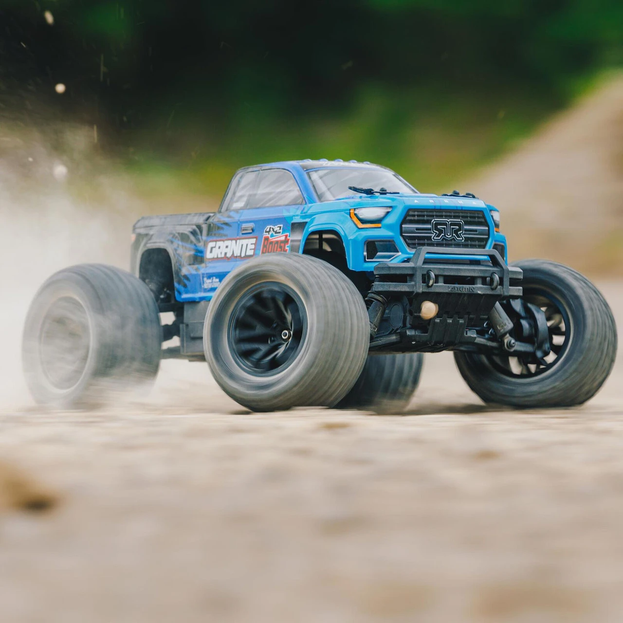 Arrma 1/10 GRANITE 4X2 BOOST MEGA 550 Brushed Monster Truck RTR With Battery & Charger, Blue - Image 6