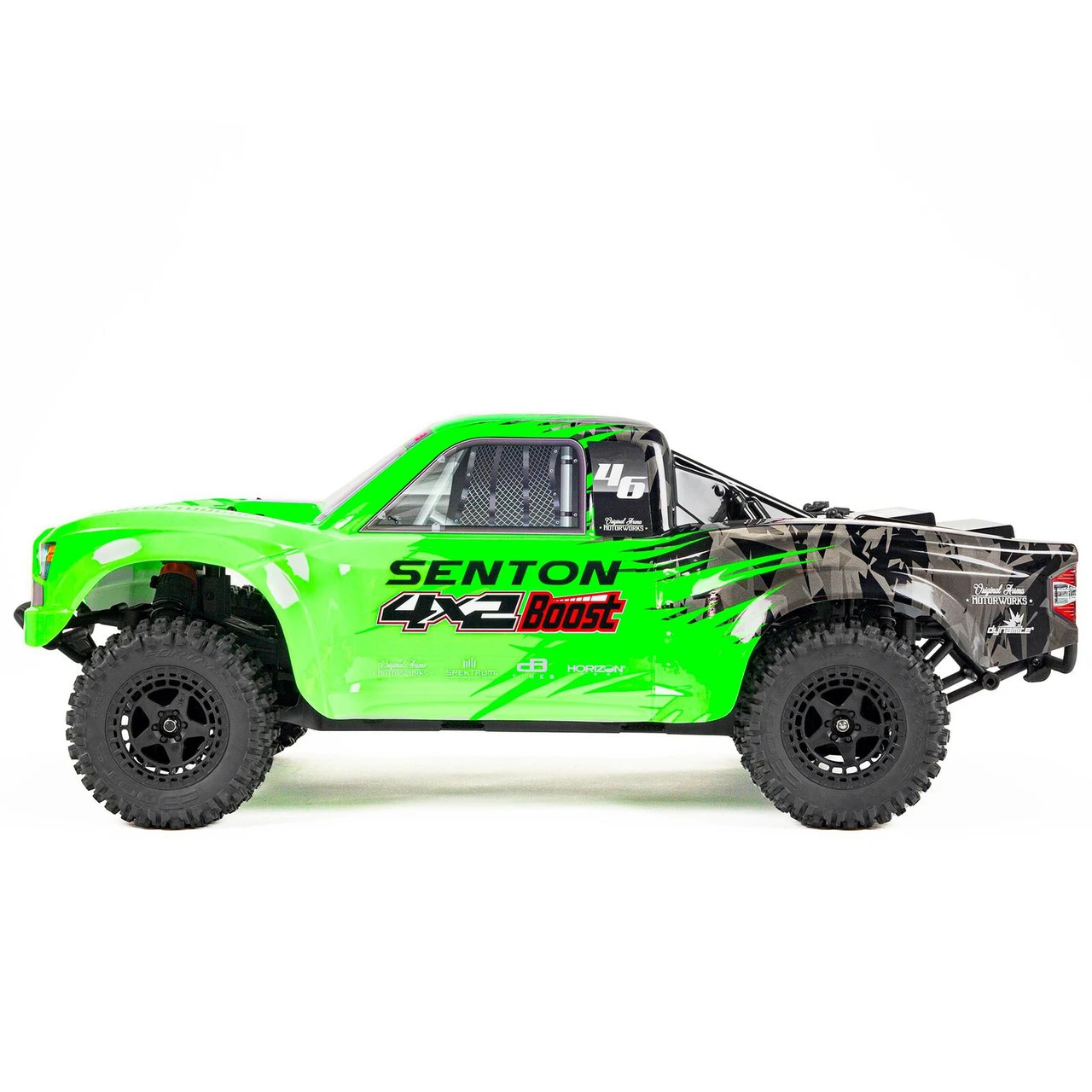 Arrma 1/10 SENTON 4X2 BOOST MEGA 550 Brushed Monster Truck RTR, Green - Image 2