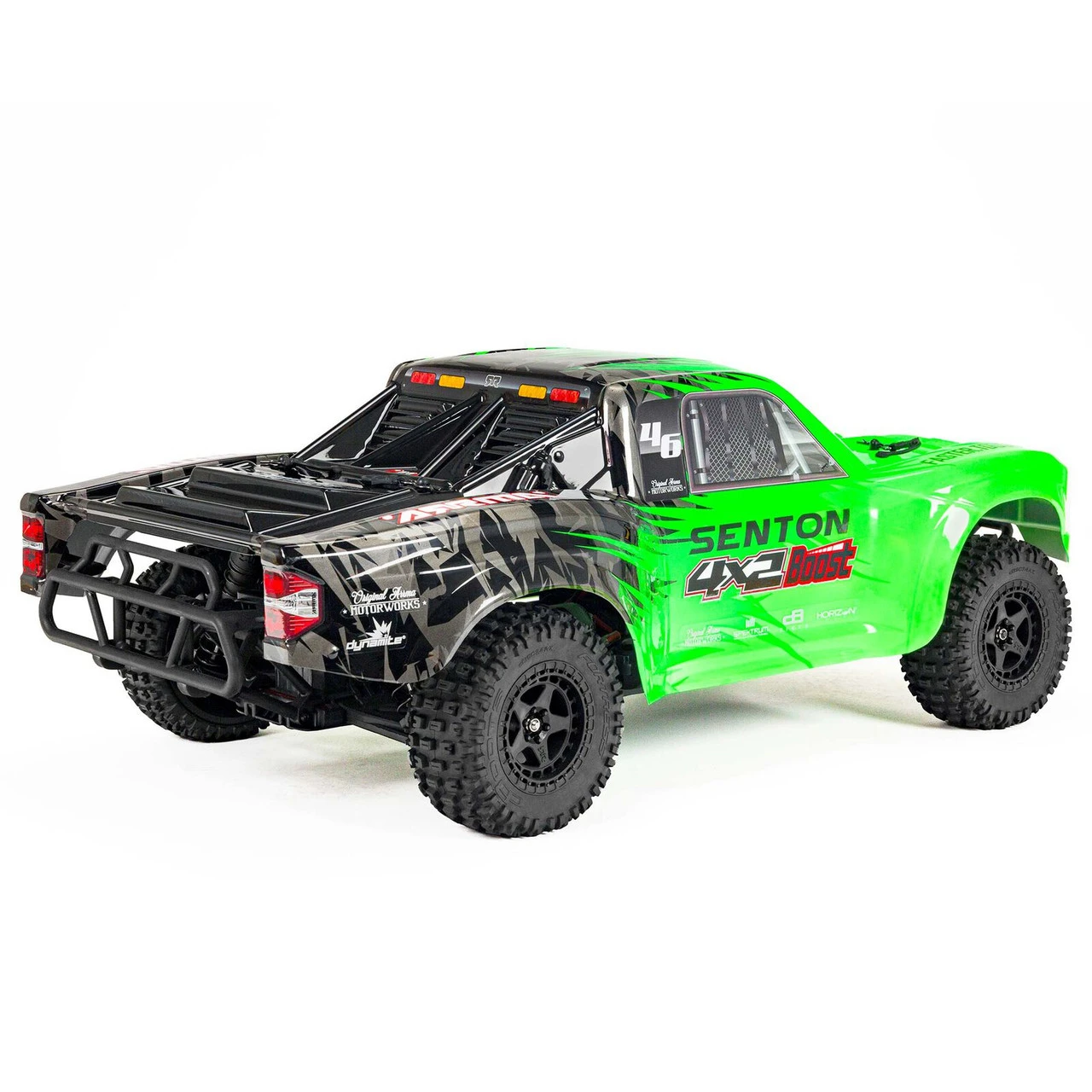 Arrma 1/10 SENTON 4X2 BOOST MEGA 550 Brushed Monster Truck RTR, Green - Image 9