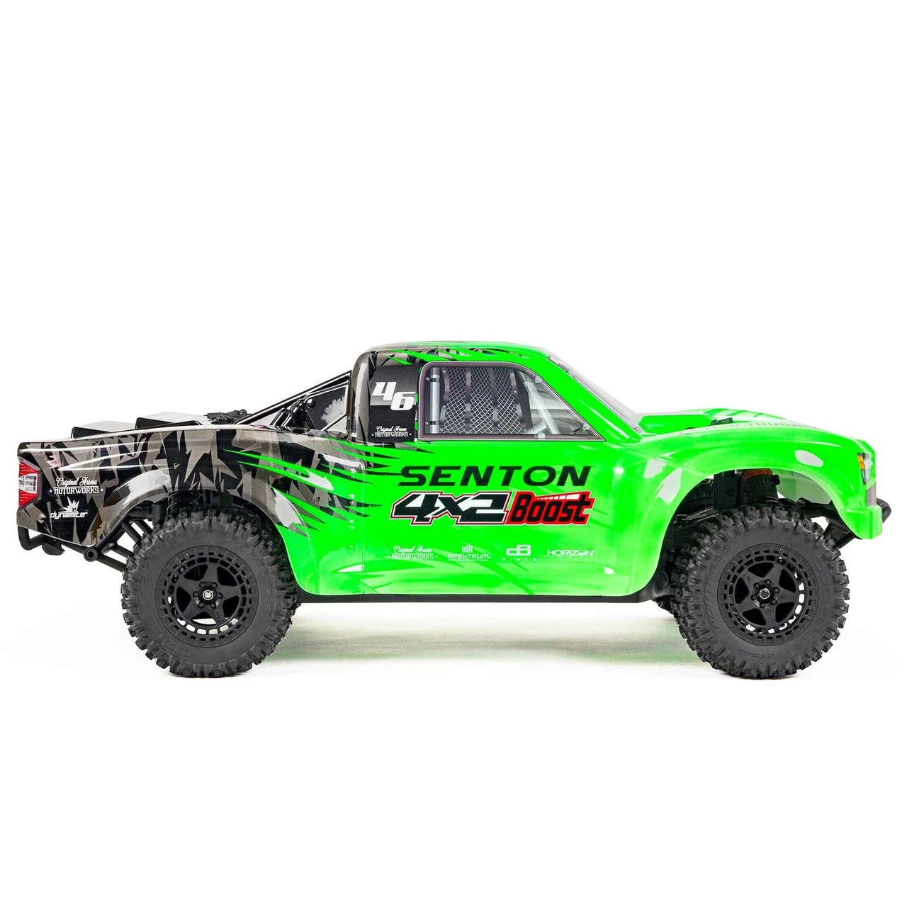 Arrma 1/10 SENTON 4X2 BOOST MEGA 550 Brushed Monster Truck RTR, Green - Image 8