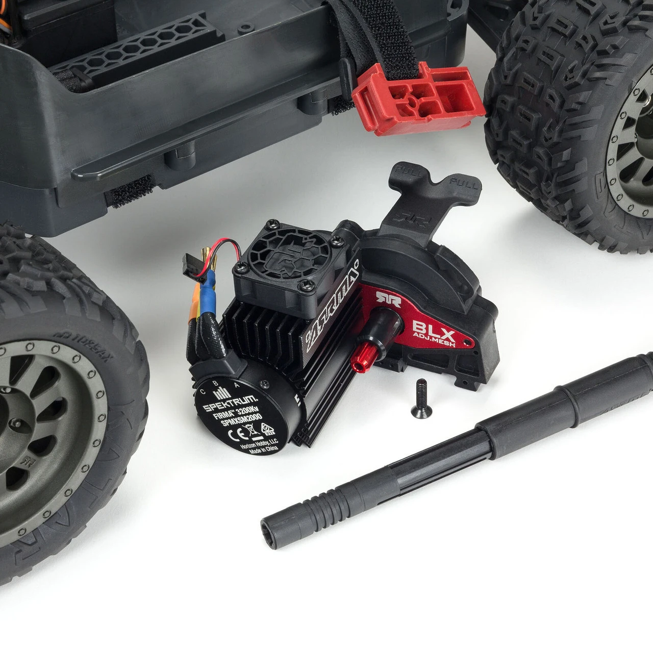 Arrma Vorteks 4X4 3S BLX 1/10th Stadium Truck W/ 2.4GHz Radio (Red) - Image 7