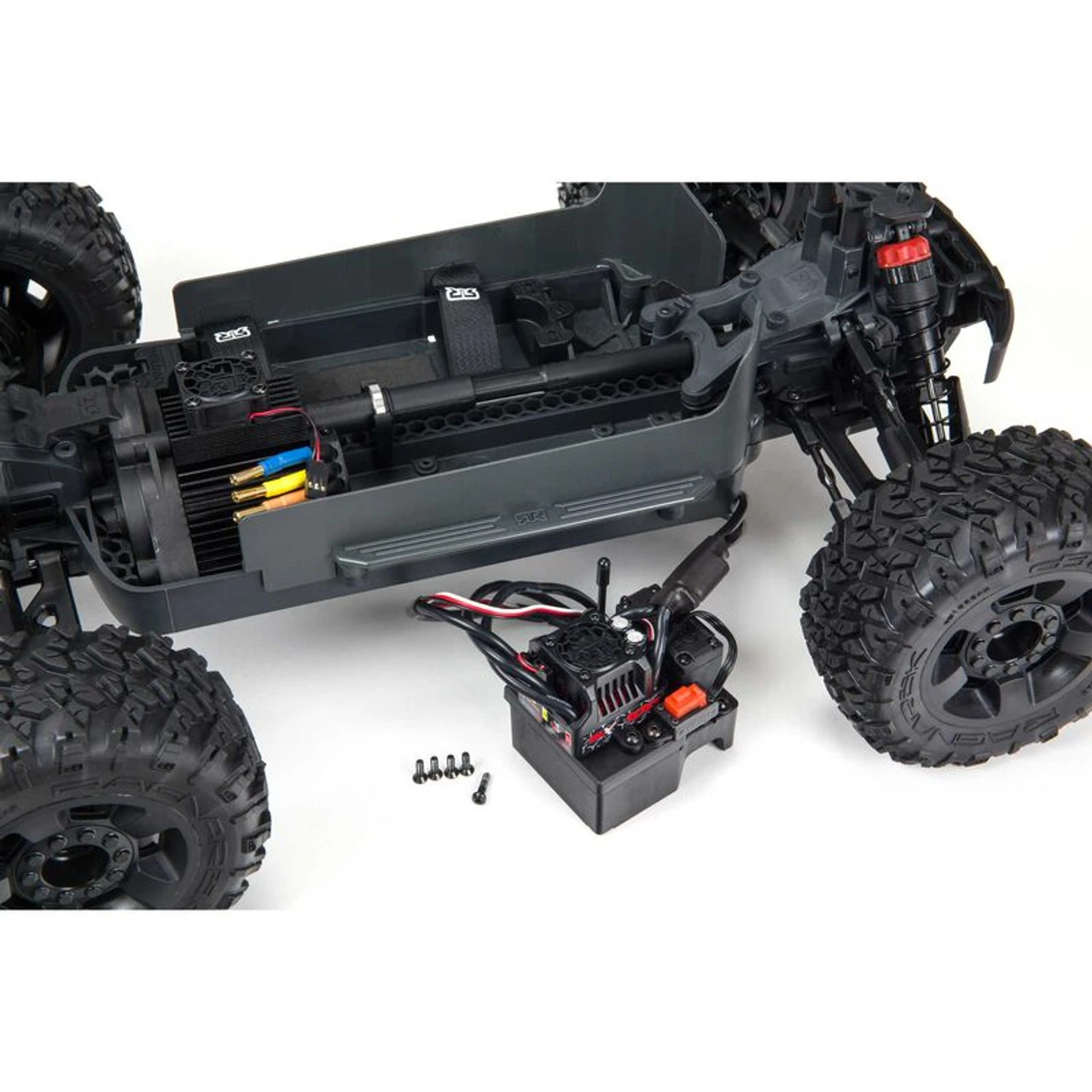 Arrma Big Rock 4X4 V3 3S BLX 1/10 RTR Brushless Monster Truck (Black) W/Spektrum SLT3 2.4GHz Radio - Image 15