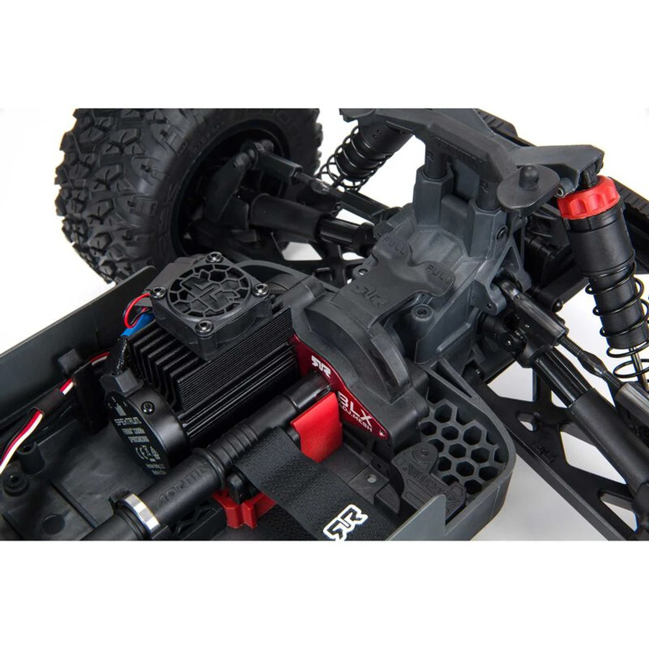 Arrma Big Rock 4X4 V3 3S BLX 1/10 RTR Brushless Monster Truck (Black) W/Spektrum SLT3 2.4GHz Radio - Image 16