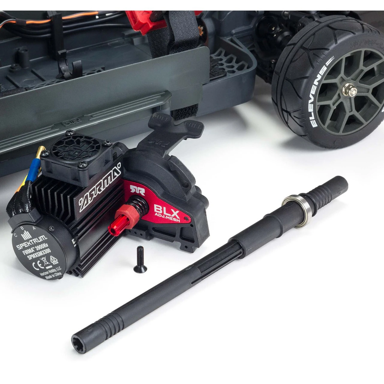 Arrma 1/8 INFRACTION 4X4 3S BLX 4WD All-Road Street Bash Resto-Mod Truck RTR, Gold - Image 13